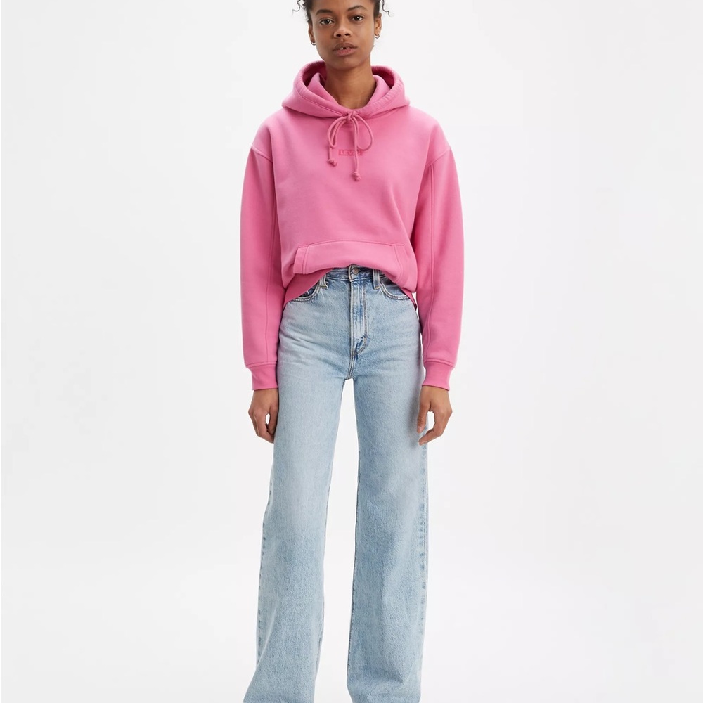 RIBCAGE WIDE LEG WOMEN'S JEANS, SIZE 26 x 30